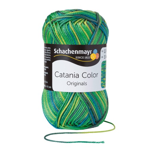 50g priadza 100% bavlna Catania Farba zelená 206