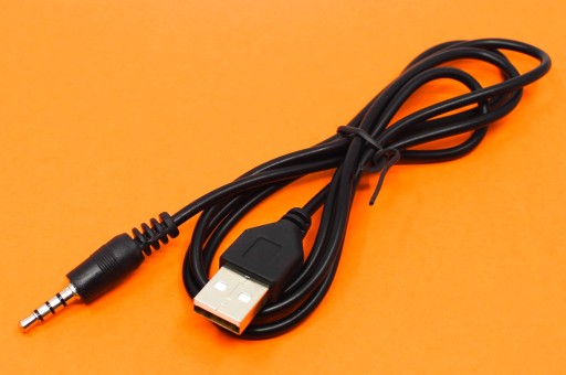 ADAPTÉR NABÍJACÍ KÁBEL MINI KONEKTOR 3,5 AUX TO USB A 100 cm