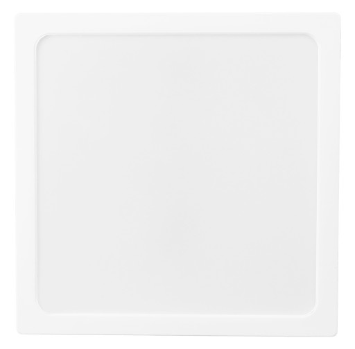 Prisadený štvorcový LED stropný panel, biely 18W, neblikajúca CCD lampa