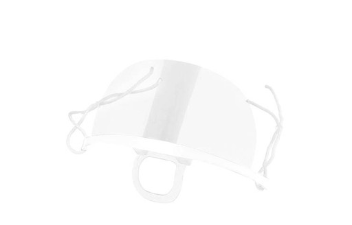 Transparentná maska Mini Visor Bezfarebná