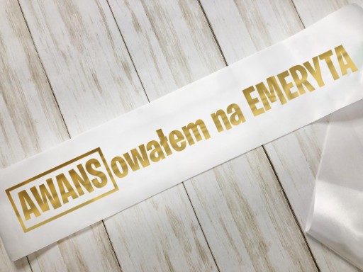BIELA ŠERPA PRE DÔCHODKU DÔCHODKOVÝ DARČEK Vtipný gadget