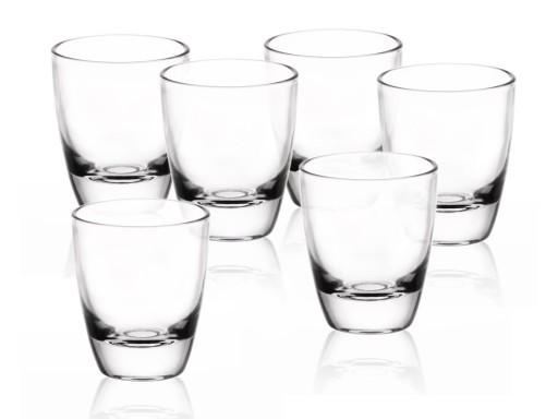 GLASMARK sudové poháre na vodku 6x 25ml