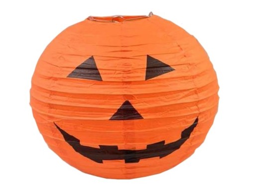 VEĽKÁ ZÁVESNÁ PAPIEROVÁ TEKVICOVÁ LAMPA HALLOWEEN