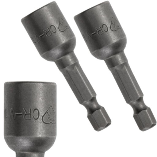 Nástrčkové kľúče na vŕtačky skrutkovače s magnetom 13mm 1/4 2ks