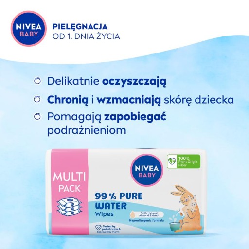 NIVEA Detské obrúsky 99% čistá voda 57 ks