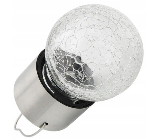 LED solárne guľové závesné sklenené záhradné svietidlo