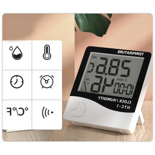 DIGITÁLNY vlhkomer TEPLOMER ELEKTRONICKÁ METEOSTANICA