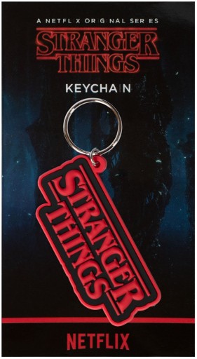 Logo Stranger Things - gumená kľúčenka