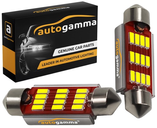 C5W LED žiarovka 39mm 5w 12 SMD 4014 Canbus Stabilizátor Sada 2 ks.