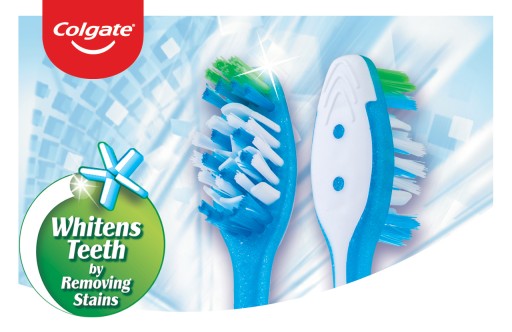 Zubná kefka COLGATE MaxWhite MEDIUM 2 ks + ZADARMO
