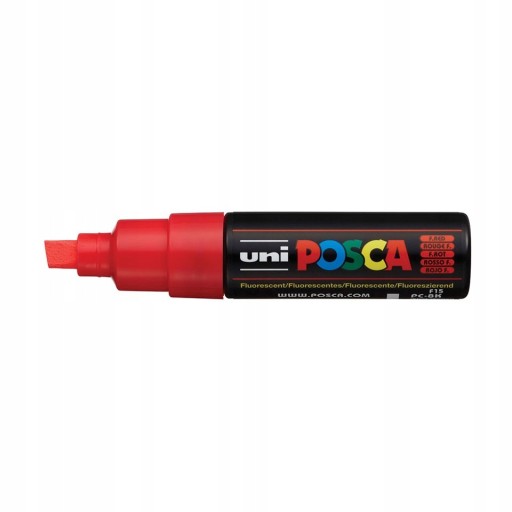 ZNAČOVAČ s farbou UNI POSCA PC-8K FLUO RED