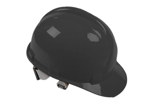 OCHRANNÁ PRILBA KONŠTRUKČNÁ PRACOVNÁ PRILBA ČIERNA HDPE 53-62 CM