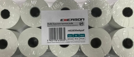 TERMÁLNE VALCE POKLADNICE EMERSON POKLADŇA 28X30 10 KS