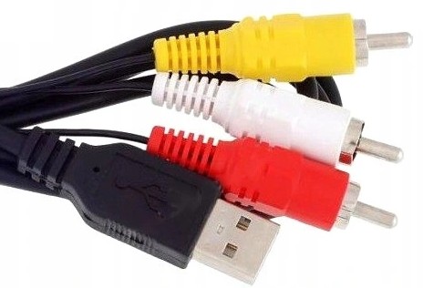 USB konektor – 3x RCA konektor 1,5 m audio kábel (0607)
