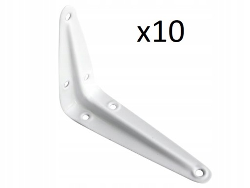 10X UHLOVÁ TYČ PODPORA POLICE 150X125MM