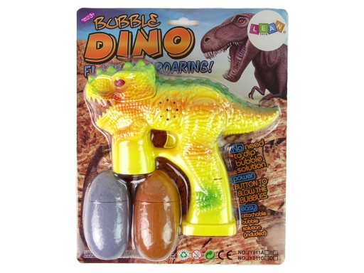 Mydlové bubliny Dinosaur Bubble Liquid Egg Yellow
