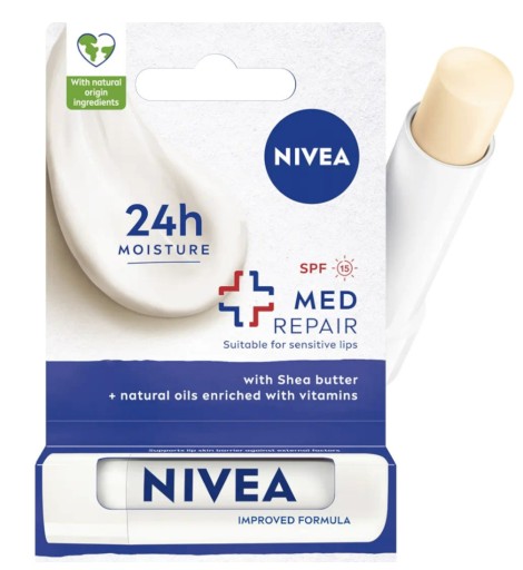NIVEA OCHRANNÝ RUŽ MED REPAIR VITAMÍN E