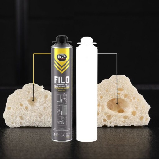 K2 FILO PENA NA UPEVNENIE PISTOLE 750ml Viacročná, nízkotlaková