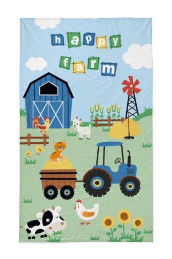 Uterák 30x50 do škôlky Tractor Farm, 100% bavlna