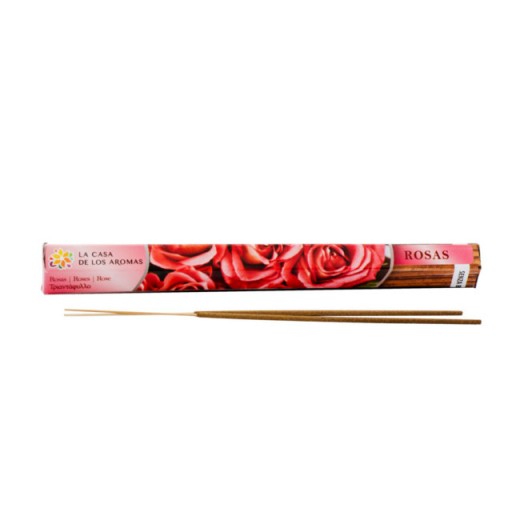 Vonné tyčinky LA CASA DE LOS AROMAS ROSE, 20 kusov