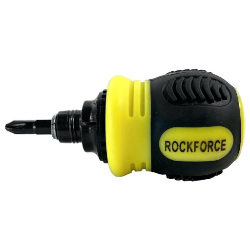 Obojstranný račňový skrutkovač s nastaviteľným spínačom, 6 bitov ROCKFORCE