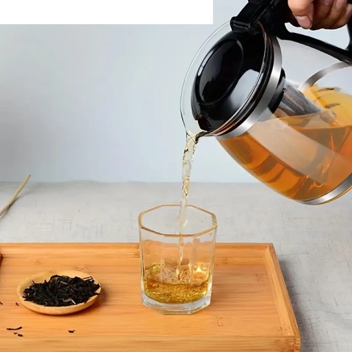 DŽVNA, SKLENENÝ NÁHRANÍK NA ČAJ + VLOŽKA S VEĽKÝM NÁSTROJOM, 750ml SKLO