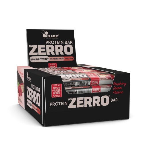 Olimp Mr Zero Protein Bar 50g Malinová tyčinka s vysokým obsahom bielkovín