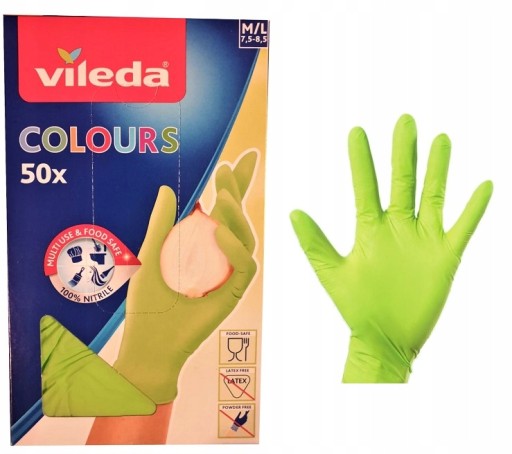 Vileda 50 kusov rukavíc nitrilové rukavice