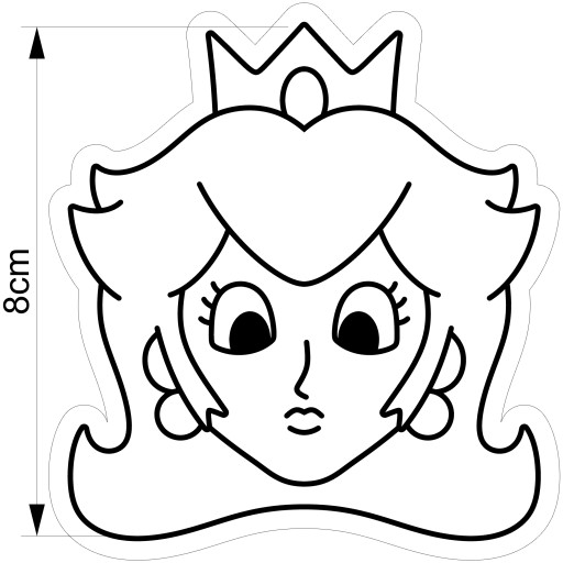 Vykrajovačka Mario Bros Princess Peach 1