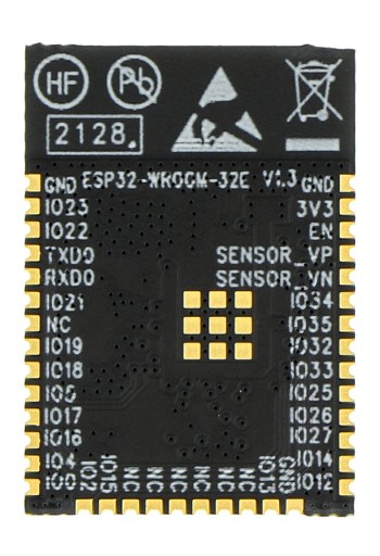 WiFi + Bluetooth BLE čip ESP32-WROOM-32E - SMD - 32 Mbit - 4 MB Flash