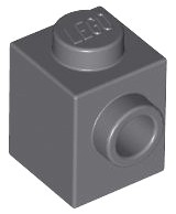 LEGO 87087 TEHLA 1x1 tmavosivá (3g) 6 ks.