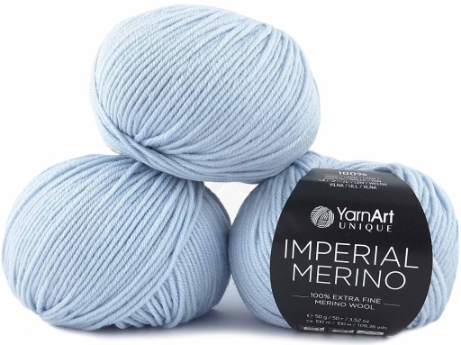 YarnArt Unikátna priadza IMPERIAL MERINO 100% merino vlna 3339 modrá