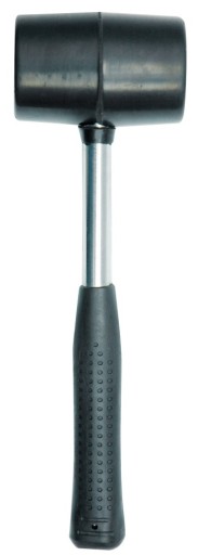 GUMOVÉ KLADIVO pre plechárov, dlažba, 66mm, 900g, OCEL