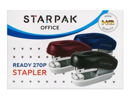 ŠKOLSKÁ ZOŠÍVAČKA malá STARPAK tmavomodrá mini ZOŠÍVAČKA na PAPIER 8 listov
