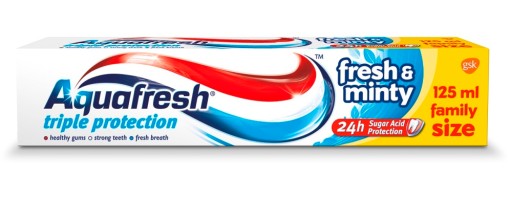 Zubná pasta Aquafresh Triple Protection Fresh And Minty Toothpaste 125 ml