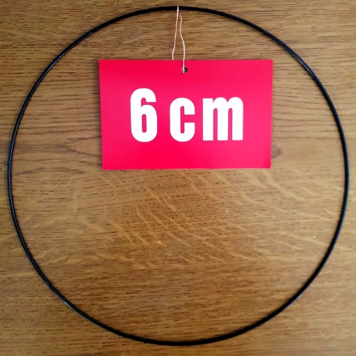 ČIERNY krúžok/ráfik pre lapače snov a makramé 6 cm