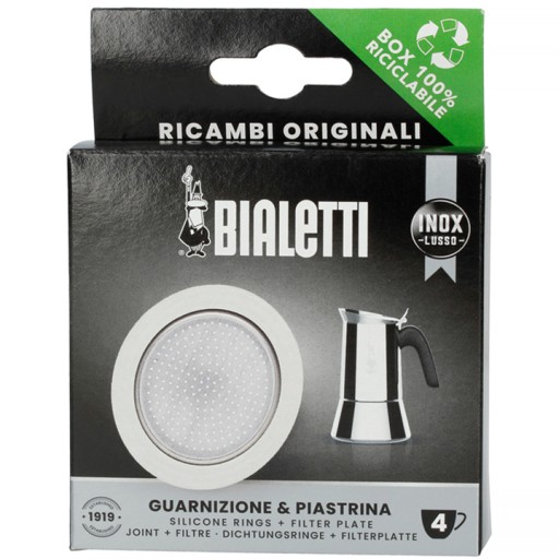 Bialetti - Tesnenie (1 ks) + sitko pre 4-tónové oceľové kávovary