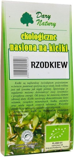 BIO SEMIENKA REďKOVKY NA KLÍČKY 30 g - DARY PRÍRODY
