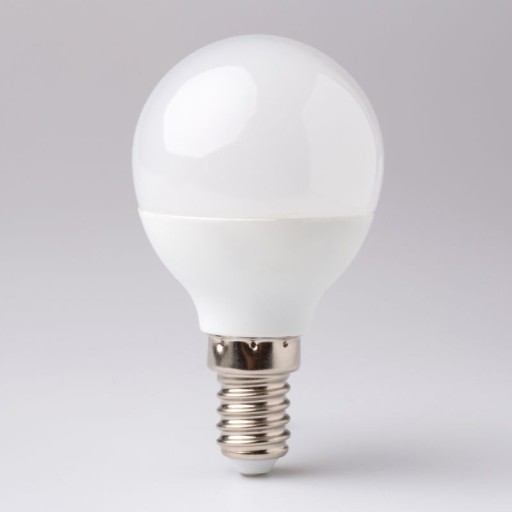 LED žiarovka, malý závit E14 5W, teplá gulička