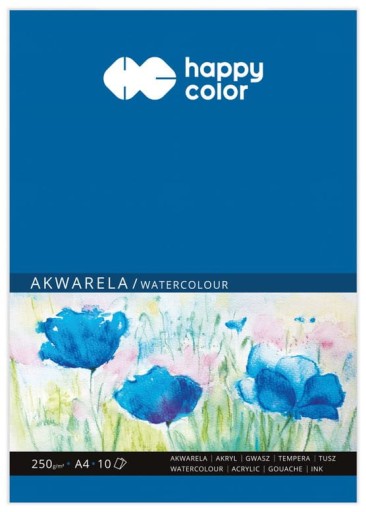 Happy Color A4 akvarelový blok 250g 10 listov