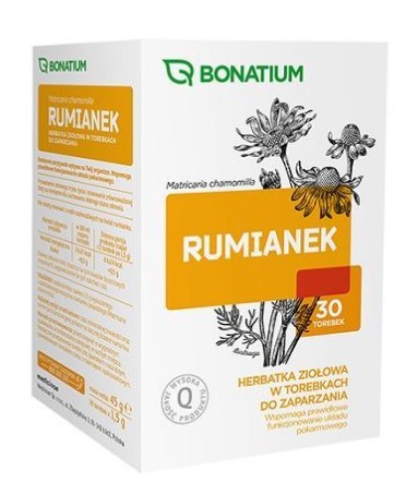 Bylinný čaj Bonatium Harmanček - - 30 vrecúšok po 1,5 g