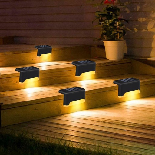 SOLÁRNE ZÁHRADNÉ SCHODISKO LED PRE TERASU VODOTĚSNÉ 4KS