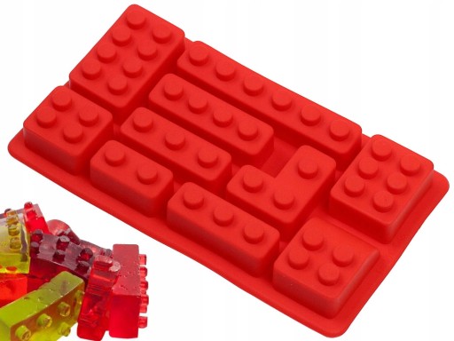 PEOPLE LEGO BLOCKS PRAGLINE FORMA SILIKÓNOVÁ MOLKA NA ČOKOLÁDOVÉ ŽELÉ