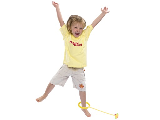 Hula hoop, švihadlo, žltá LED svietiaca guľa