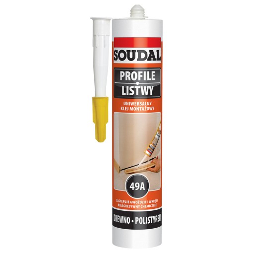 UNIVERZÁLNE MONTÁŽNE LEPIDLO 49A SOUDAL 280 ml