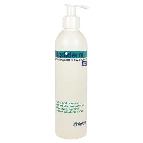 Mediderm, sprchová emulzia na psoriázu, ekzémy, atopickú dermatitídu, atopickú pokožku 250 g