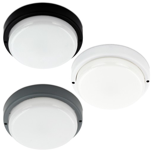 VONKAJŠIA NÁSTENNÁ LAMPA VÝKONNÁ FASÁDNA LAMPA MINI 18W IP54 GRAFITOVÁ okrúhla