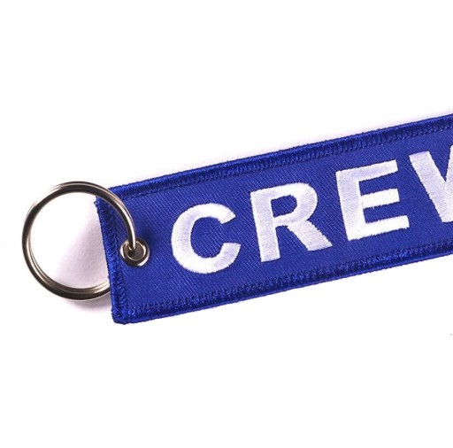 CREW Keychain Ekipa Załoga modrý prívesok na kľúče