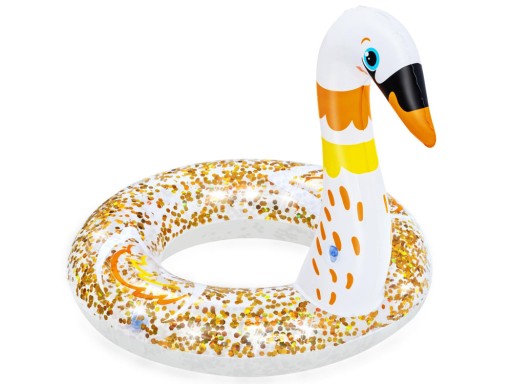 Bestway Swimming ring labuť trblietky 61cm 36306