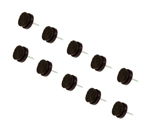 20 x klzák, klzák, plsť, nábytková noha, 17 mm